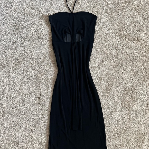 Vintage Hugo Buscati Black Halter Backless Dress - Picture 1 of 6